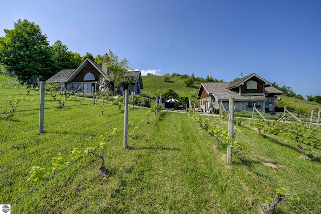 10702 E Hill Top Rd, Suttons Bay, MI 49682 - view of grassy yard with a rural view