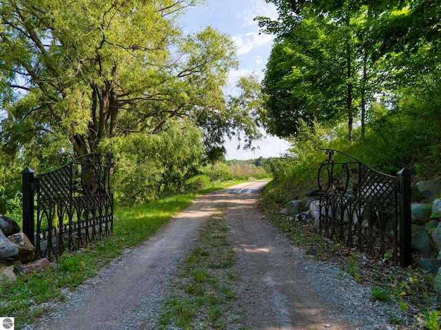10702 E Hill Top Rd, Suttons Bay, MI 49682 - view of dirt / gravel road
