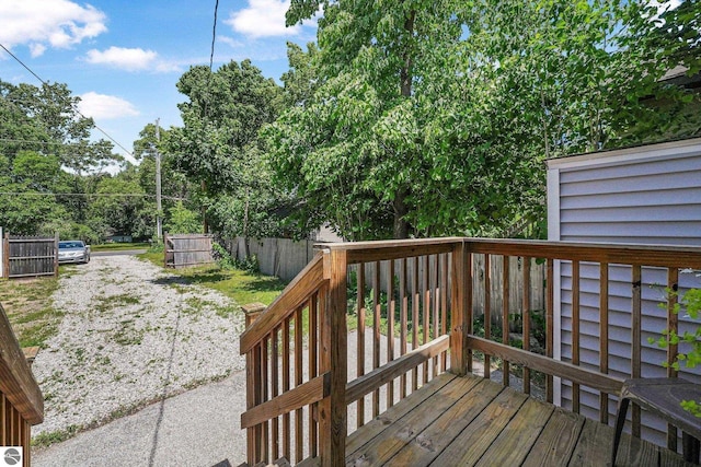 1029 E Front St, Traverse City, MI 49686 - view of wooden deck