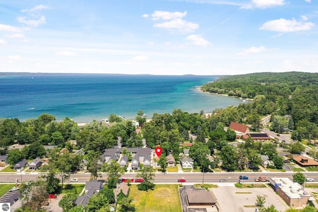 1029 E Front St, Traverse City, MI 49686 - aerial view of residential area with a large body of water