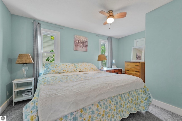 1029 E Front St, Traverse City, MI 49686 - bedroom with carpet and ceiling fan