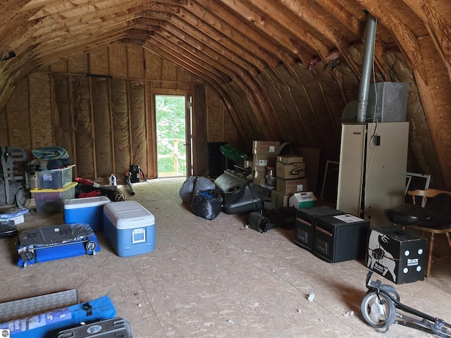 3962 Power Dr, Mikado, MI 48745 - view of unfinished attic