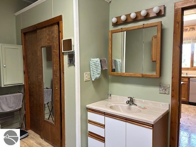 2393 Oates Rd, Tawas City, MI 48763 - bathroom with vanity