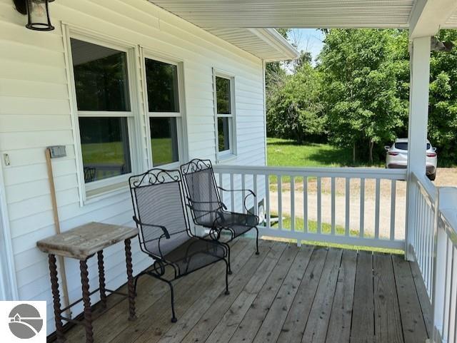 2393 Oates Rd, Tawas City, MI 48763 - view of wooden terrace