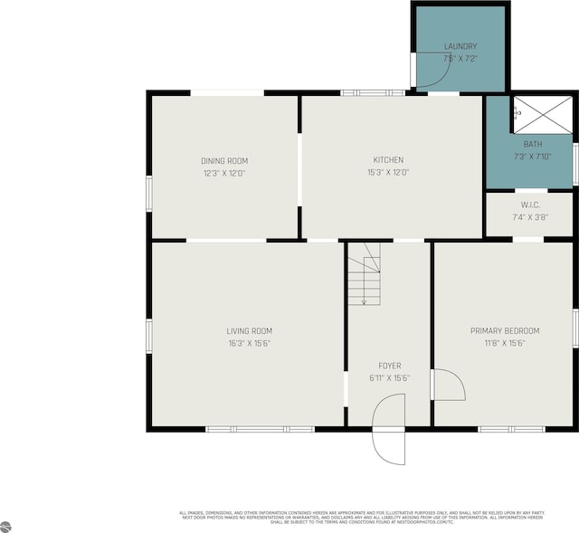 718 Forest Ave, Frankfort, MI 49635 - view of home floor plan