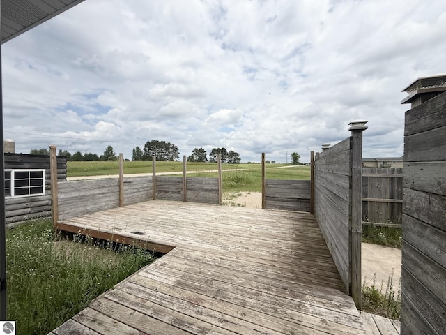 2082 Dusty Trl, Kingsley, MI 49649 - wooden terrace with a view of rural / pastoral area