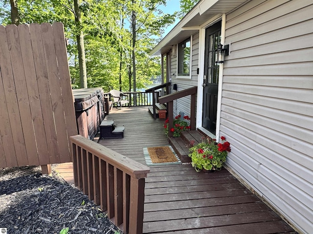 7851 White Birch Dr, Farwell, MI 48622 - view of deck