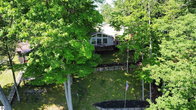 7851 White Birch Dr, Farwell, MI 48622 - aerial view of property and surrounding area