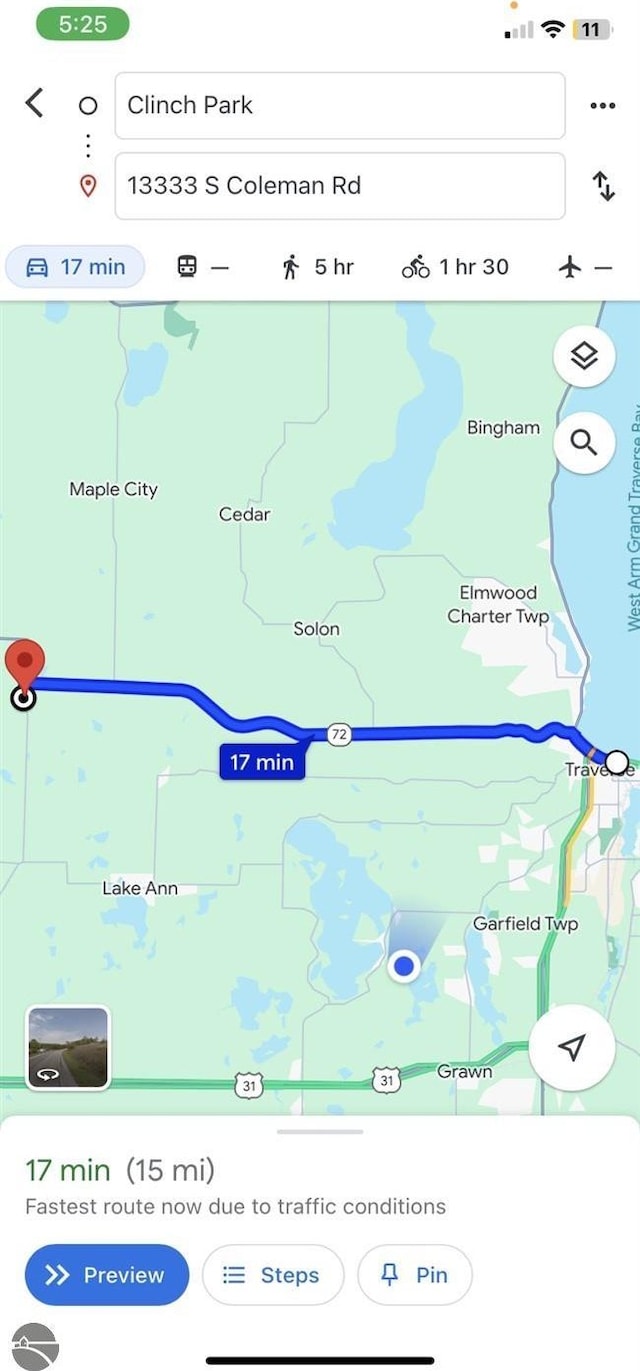 13333 S Coleman Rd, Empire, MI 49630 - map / location