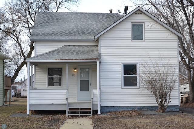 view of bungalow-style home