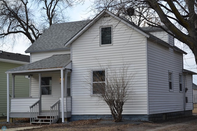 view of back of property