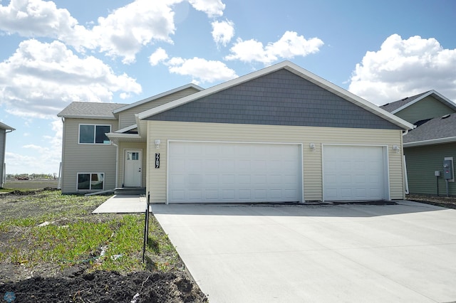 view of front of home featuring a garage