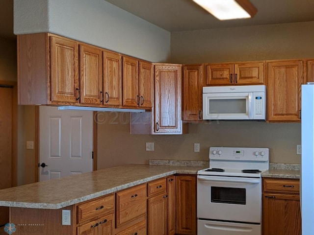 kitchen with white appliances