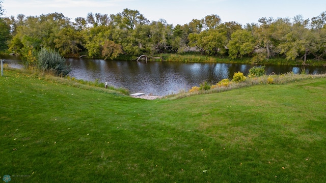 view of property view of water