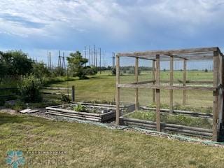 exterior space with a rural view