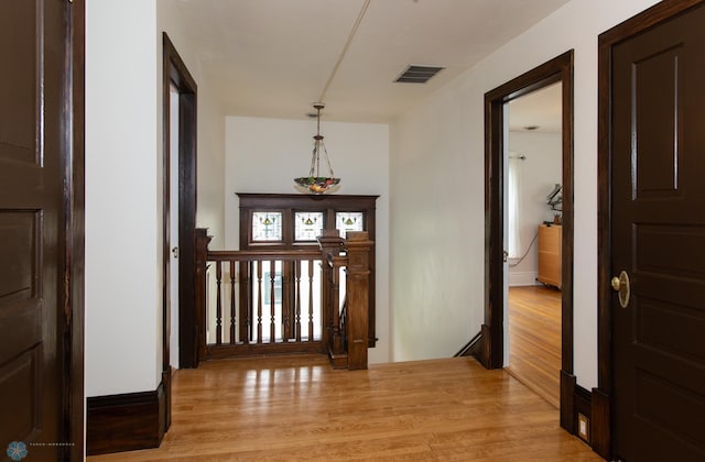 entrance foyer with light wood-type flooring