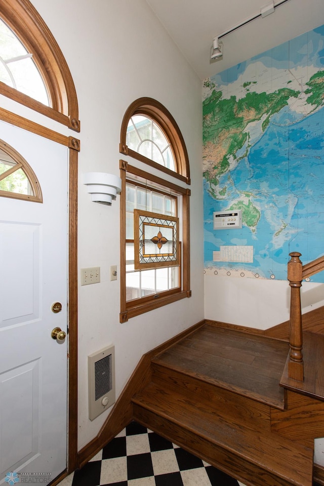 entryway featuring tile patterned flooring