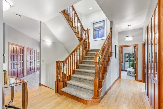 interior space with light wood-type flooring