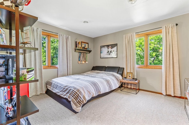 bedroom featuring carpet floors