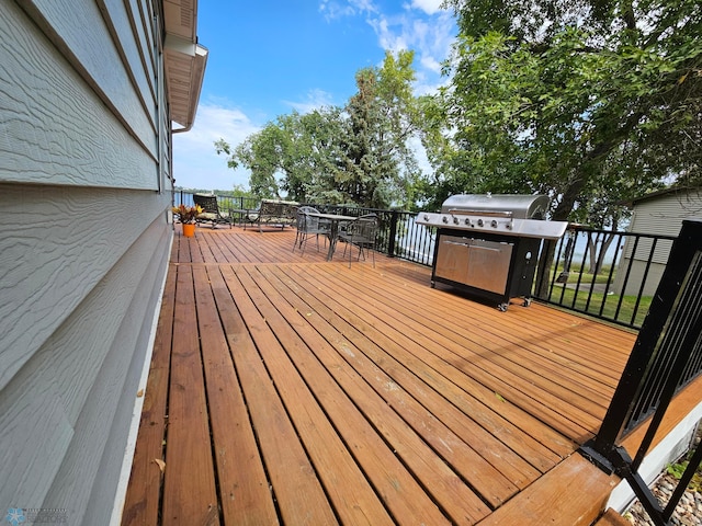 view of wooden terrace