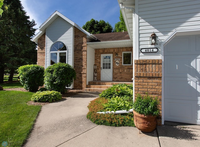 view of exterior entry