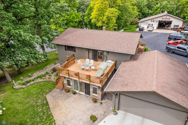 birds eye view of property