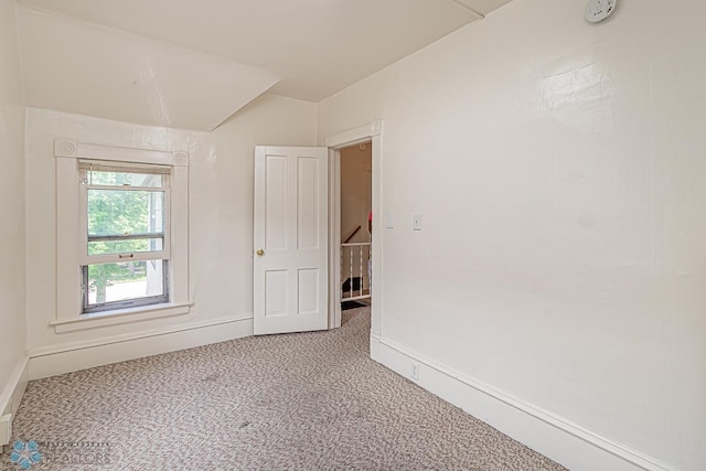 view of carpeted empty room