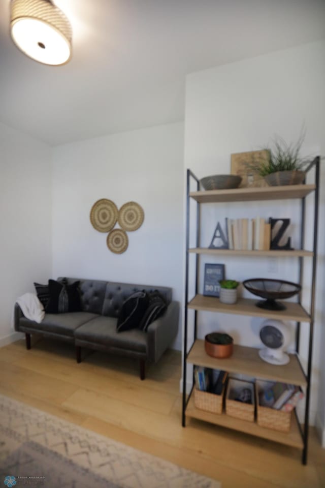 living room featuring hardwood / wood-style floors