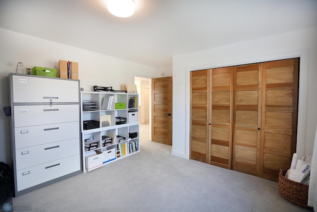 interior space with a closet