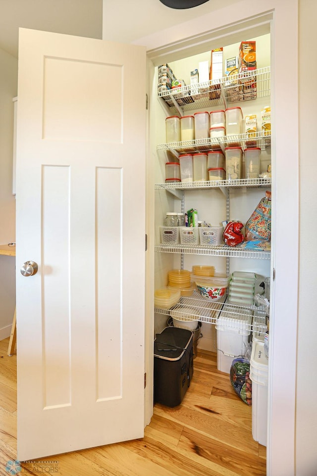 view of pantry