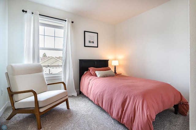 bedroom with carpet flooring