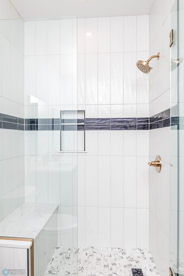 bathroom with walk in shower