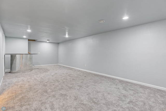 empty room with light carpet