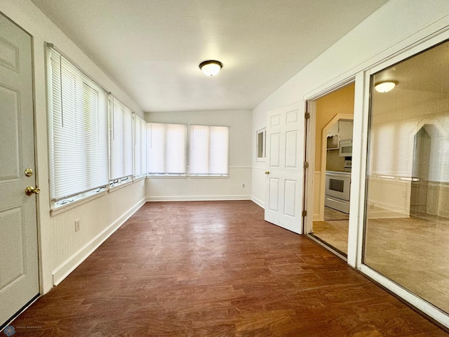 unfurnished sunroom featuring a healthy amount of sunlight