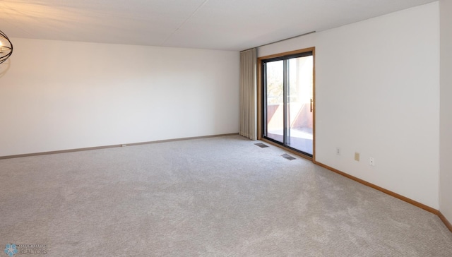 view of carpeted empty room