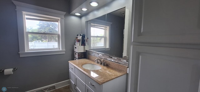 bathroom with vanity