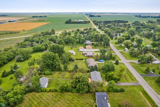 drone / aerial view with a rural view