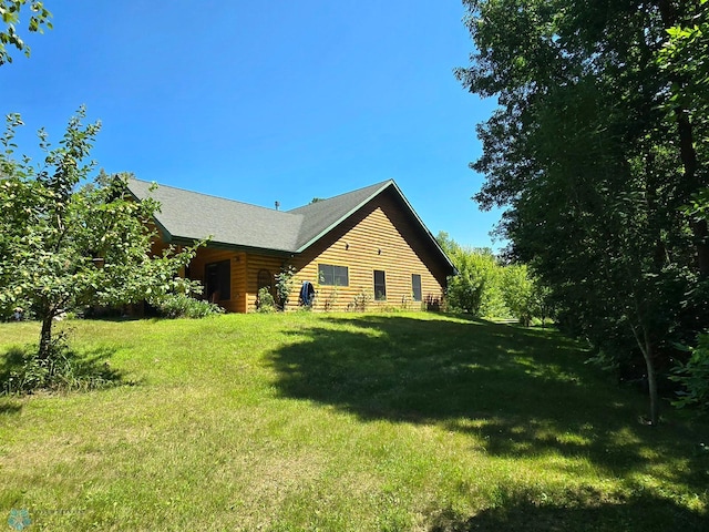 exterior space with a front lawn