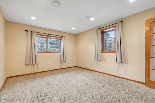 carpeted empty room with a wealth of natural light