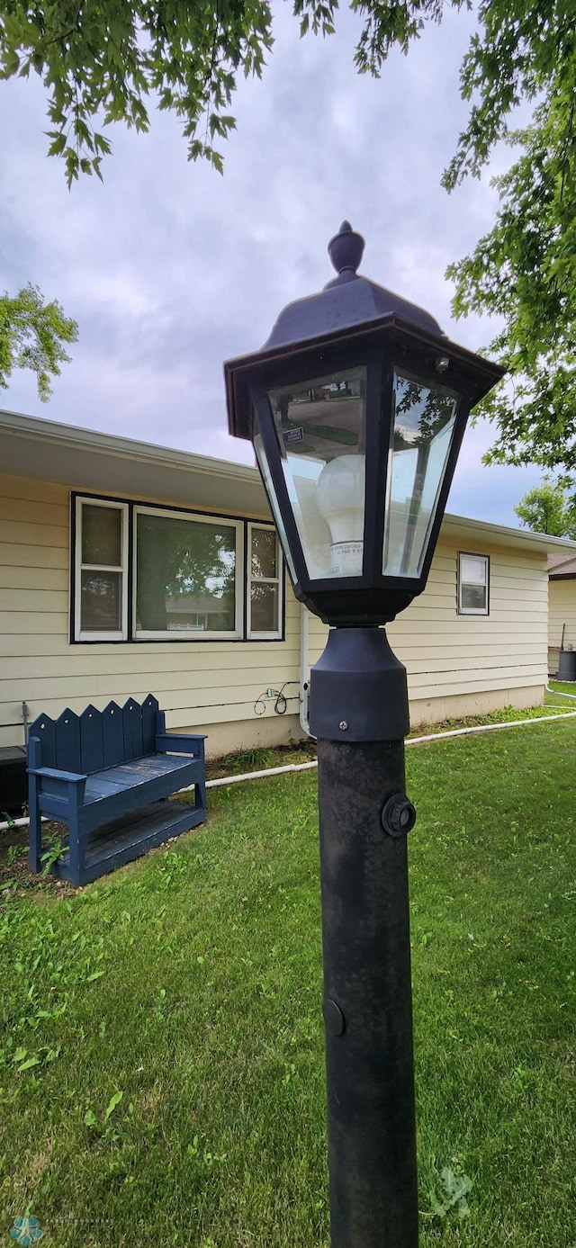 exterior space with a front lawn