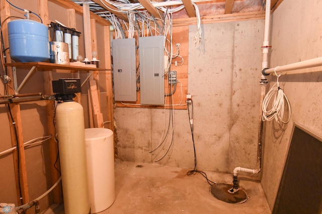 utility room with electric panel