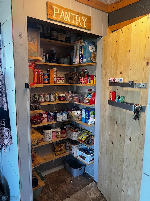 view of pantry