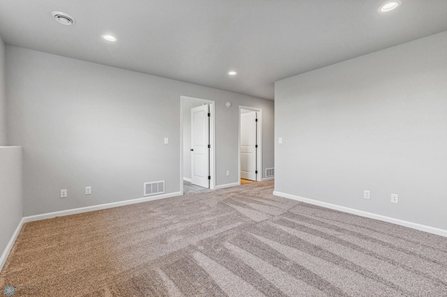 view of carpeted empty room