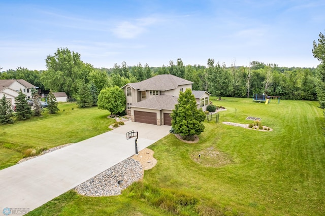 birds eye view of property