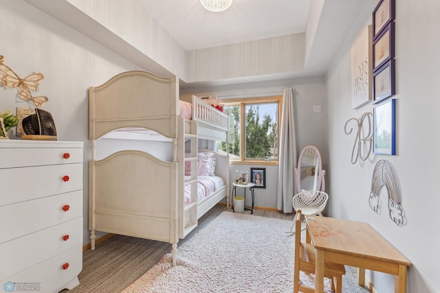 bedroom featuring hardwood / wood-style flooring