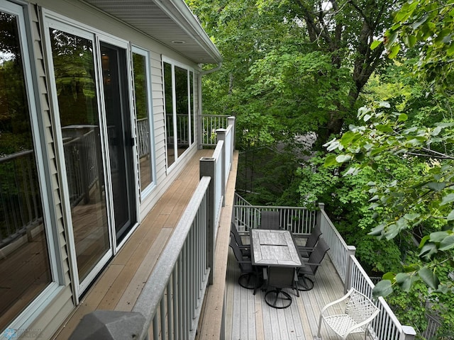 view of wooden terrace