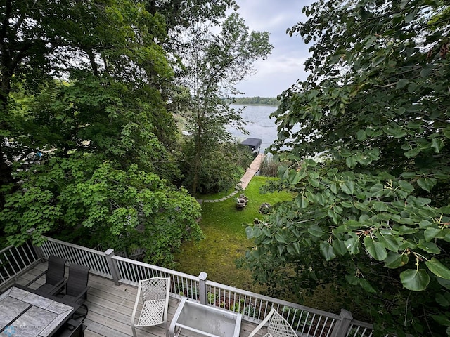 view of water feature