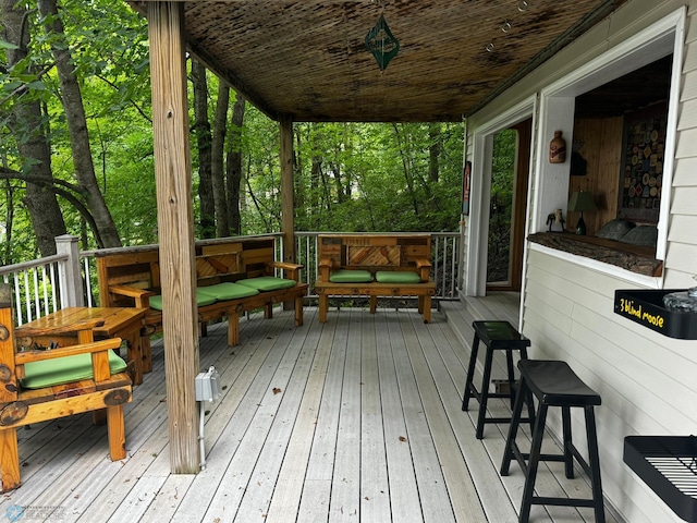 view of deck