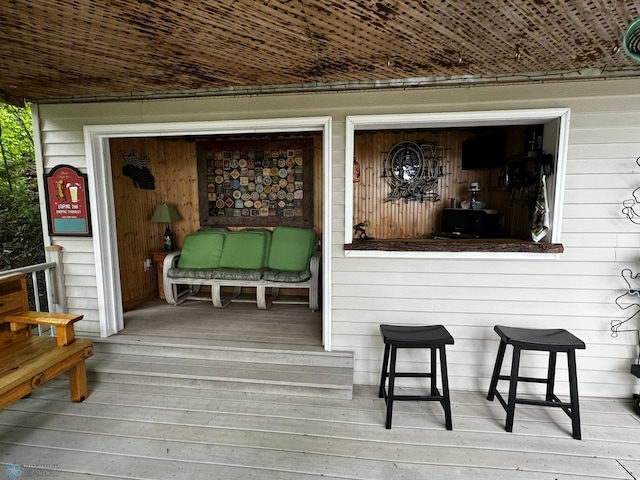 view of wooden terrace