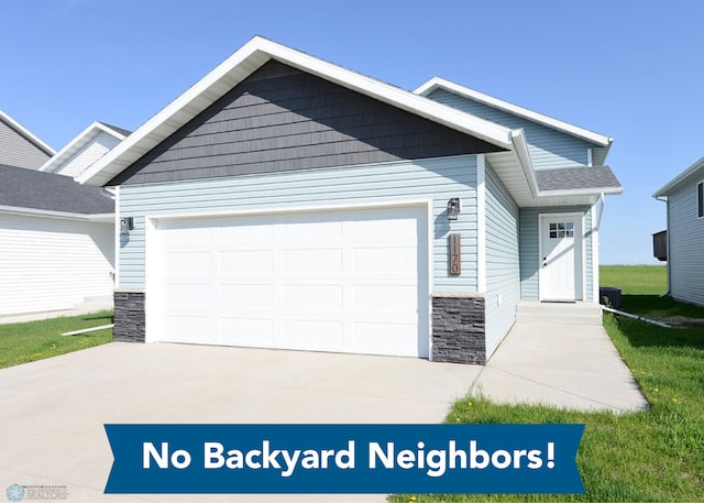 view of front of house featuring a garage